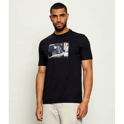 Boss ORANGE T-shirt Te_Motors Regular Fit czarny XXXL Boss ORANGE T-shirt Te_Motors Regular Fit czarny XXXL