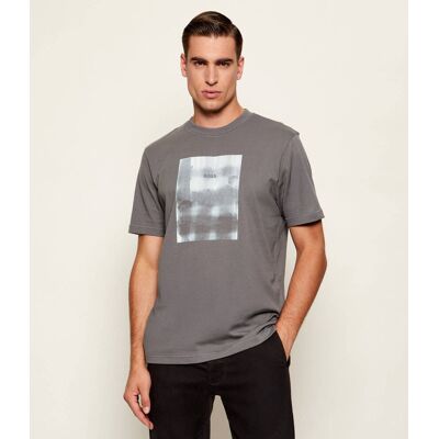 Boss ORANGE T-shirt Te_brokenic Regular Fit szary XL Boss ORANGE T-shirt Te_brokenic Regular Fit szary XL