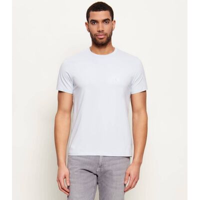 Calvin Klein T-shirt Slim Fit błękitny S Calvin Klein T-shirt Slim Fit błękitny S