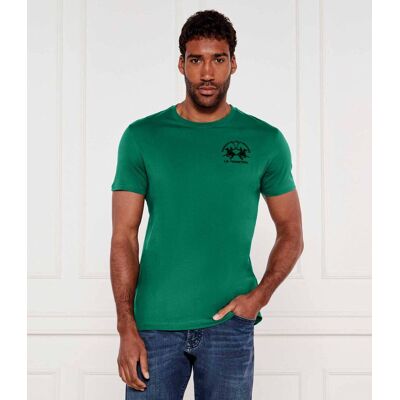 La Martina T-shirt Regular Fit butelkowa zieleń XL La Martina T-shirt Regular Fit butelkowa zieleń XL