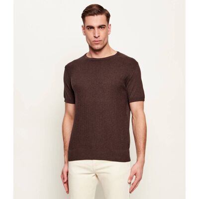 Sand Copenhagen Sweter Retro Regular Fit brązowy L Sand Copenhagen Sweter Retro Regular Fit brązowy L