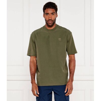 Boss ORANGE T-shirt Te_cell Relaxed fit zielony L Boss ORANGE T-shirt Te_cell Relaxed fit zielony L