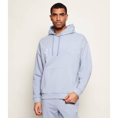 HUGO Bluza Ditchle Loose fit błękitny L HUGO Bluza Ditchle Loose fit błękitny L