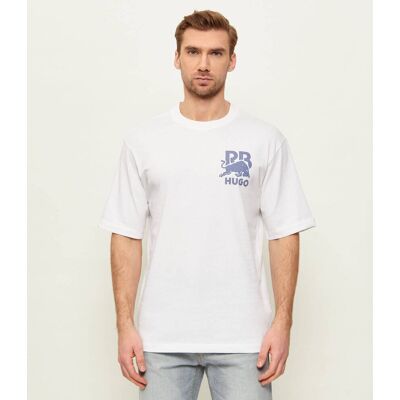 HUGO T-shirt Delel_RB Hugo x Racing Bulls Relaxed fit biały L HUGO T-shirt Delel_RB Hugo x Racing Bulls Relaxed fit biały L
