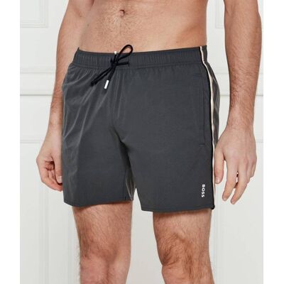 Boss BLACK Szorty kąpielowe ICONIC Regular Fit szary M Boss BLACK Szorty kąpielowe ICONIC Regular Fit szary M
