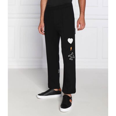 Boss GREEN Spodnie dresowe Hurley Lotus Relaxed fit czarny L Boss GREEN Spodnie dresowe Hurley Lotus Relaxed fit czarny L