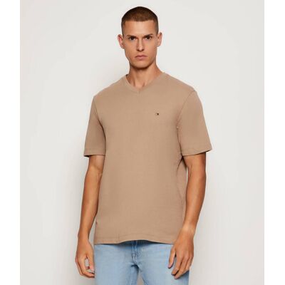 Tommy Hilfiger T-shirt Essential Regular Fit beżowy S Tommy Hilfiger T-shirt Essential Regular Fit beżowy S