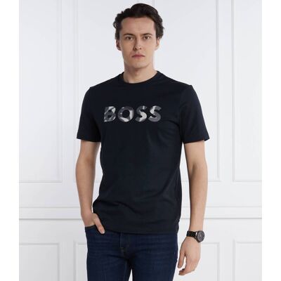 Boss BLACK T-shirt Thompson Regular Fit granatowy L Boss BLACK T-shirt Thompson Regular Fit granatowy L