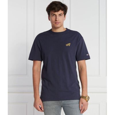 Tommy Jeans T-shirt Regular Fit granatowy XXL Tommy Jeans T-shirt Regular Fit granatowy XXL