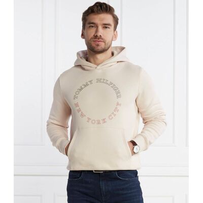 Tommy Hilfiger Bluza MONOTYPE ROUNDALL Regular Fit beżowy XL Tommy Hilfiger Bluza MONOTYPE ROUNDALL Regular Fit beżowy XL