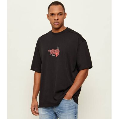 HUGO T-shirt Domans Oversize fit czarny S HUGO T-shirt Domans Oversize fit czarny S