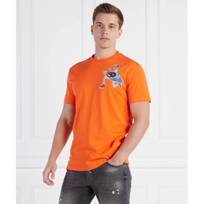 Philipp Plein T-shirt Regular Fit pomarańczowy XXL Philipp Plein T-shirt Regular Fit pomarańczowy XXL