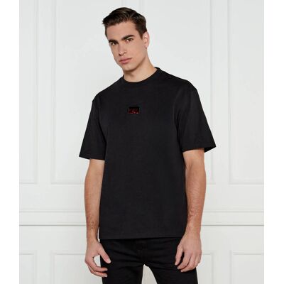 HUGO T-shirt Dugojelly Oversize fit czarny XS HUGO T-shirt Dugojelly Oversize fit czarny XS