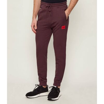 HUGO Spodnie dresowe Doak212 Regular Fit bordowy M HUGO Spodnie dresowe Doak212 Regular Fit bordowy M