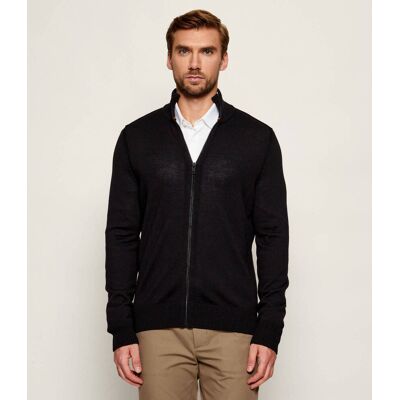 Boss ORANGE Wełniany sweter Avac_FZ Regular Fit czarny XXL Boss ORANGE Wełniany sweter Avac_FZ Regular Fit czarny XXL
