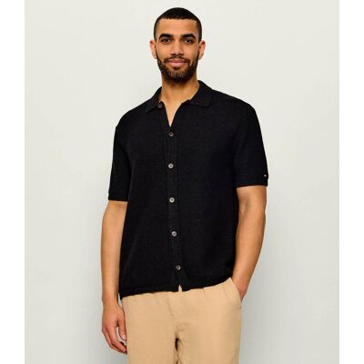Tommy Hilfiger Kardigan Regular Fit czarny S Tommy Hilfiger Kardigan Regular Fit czarny S