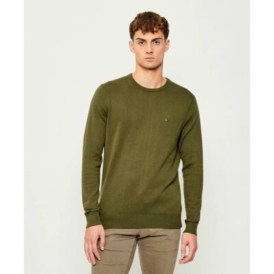 Tommy Hilfiger Sweter ESSENTIAL Regular Fit zielony M Tommy Hilfiger Sweter ESSENTIAL Regular Fit zielony M