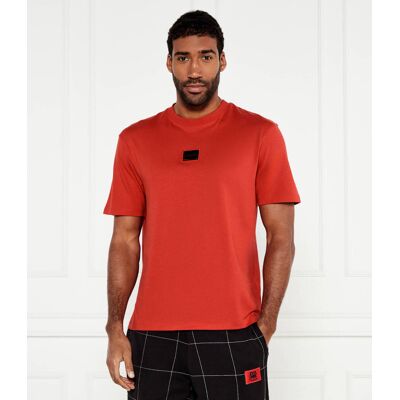 HUGO T-shirt Dugojelly Oversize fit czerwony M HUGO T-shirt Dugojelly Oversize fit czerwony M
