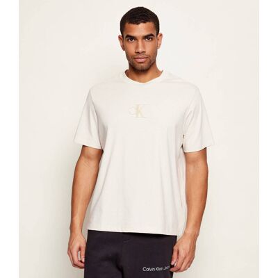 Calvin Klein Jeans T-shirt 20S EASY Classic fit beżowy M Calvin Klein Jeans T-shirt 20S EASY Classic fit beżowy M