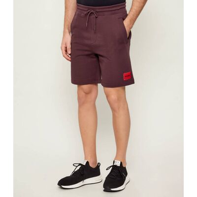 HUGO Szorty Diz222 Regular Fit bordowy S HUGO Szorty Diz222 Regular Fit bordowy S
