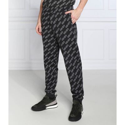 Kenzo Spodnie dresowe MONOGRAM Regular Fit czarny XL Kenzo Spodnie dresowe MONOGRAM Regular Fit czarny XL