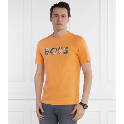Boss BLACK T-shirt Thompson Regular Fit pomarańczowy XL Boss BLACK T-shirt Thompson Regular Fit pomarańczowy XL
