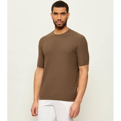 Giorgio Armani Emporio Armani T-shirt Slim Fit brązowy M Giorgio Armani Emporio Armani T-shirt Slim Fit brązowy M