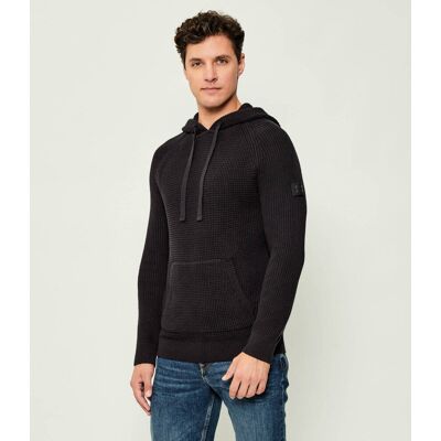 Joop! Jeans Sweter Harrio Regular Fit czarny XL Joop! Jeans Sweter Harrio Regular Fit czarny XL