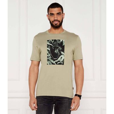 Boss ORANGE T-shirt Te_Animali Regular Fit zielony M Boss ORANGE T-shirt Te_Animali Regular Fit zielony M