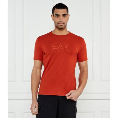 EA7 T-shirt Regular Fit pomarańczowy XL EA7 T-shirt Regular Fit pomarańczowy XL
