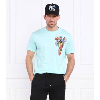 Philipp Plein T-shirt Regular Fit błękitny XXL Philipp Plein T-shirt Regular Fit błękitny XXL
