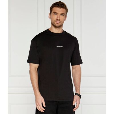 Calvin Klein Jeans T-shirt CITY GRID MAP Regular Fit czarny XL Calvin Klein Jeans T-shirt CITY GRID MAP Regular Fit czarny XL