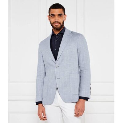 Oscar Jacobson Marynarka Ferry Regular Fit z dodatkiem lnu niebieski 50 Oscar Jacobson Marynarka Ferry Regular Fit z dodatkiem lnu niebieski 50