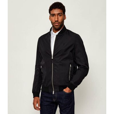 AllSaints Kurtka bomber Bassett Ramskull Slim Fit czarny M AllSaints Kurtka bomber Bassett Ramskull Slim Fit czarny M