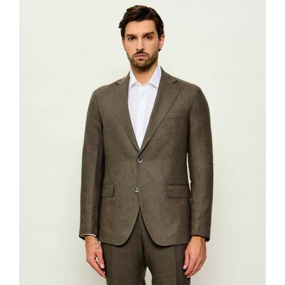 Oscar Jacobson Lniana marynarka Fogerty Regular Fit oliwkowy 52 Oscar Jacobson Lniana marynarka Fogerty Regular Fit oliwkowy 52