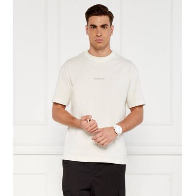 Calvin Klein Jeans T-shirt CITY GRID MAP Regular Fit ecru XL Calvin Klein Jeans T-shirt CITY GRID MAP Regular Fit ecru XL