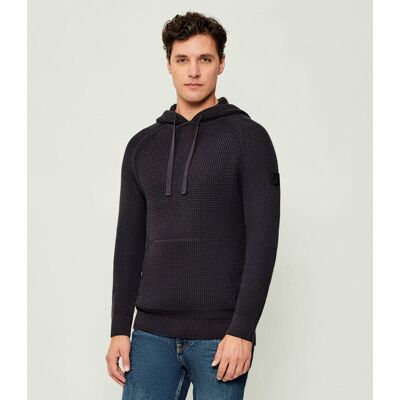 Joop! Jeans Sweter Harrio Regular Fit granatowy M Joop! Jeans Sweter Harrio Regular Fit granatowy M
