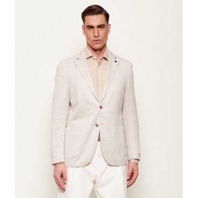 Karl Lagerfeld Marynarka Regular Fit beżowy 52 Karl Lagerfeld Marynarka Regular Fit beżowy 52