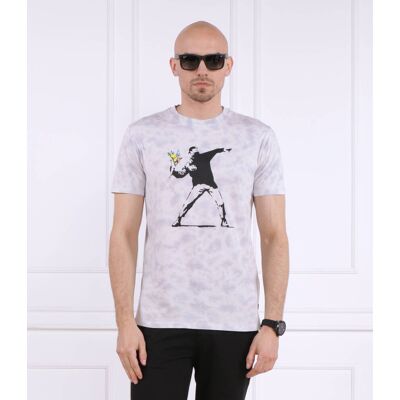 Guess T-shirt Regular Fit szary S Guess T-shirt Regular Fit szary S