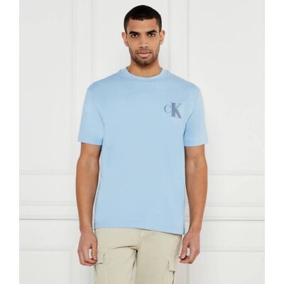 Calvin Klein Jeans T-shirt Regular Fit błękitny L Calvin Klein Jeans T-shirt Regular Fit błękitny L