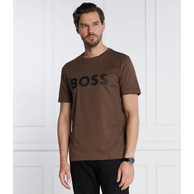 Boss BLACK T-shirt Tiburt 354 Regular Fit brązowy L Boss BLACK T-shirt Tiburt 354 Regular Fit brązowy L