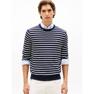 Tommy Hilfiger Sweter ESSENTIAL Regular Fit granatowy S Tommy Hilfiger Sweter ESSENTIAL Regular Fit granatowy S