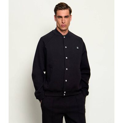 HUGO Kurtka bomber Dabin Oversize fit czarny M HUGO Kurtka bomber Dabin Oversize fit czarny M