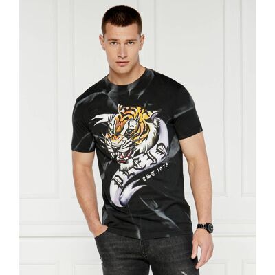 Philipp Plein T-shirt Tattoo Regular Fit czarny XXL Philipp Plein T-shirt Tattoo Regular Fit czarny XXL