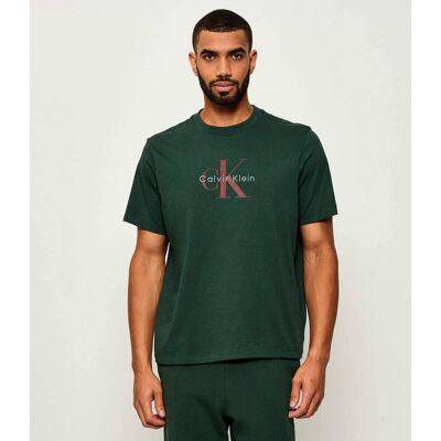 Calvin Klein Jeans T-shirt Regular Fit butelkowa zieleń S Calvin Klein Jeans T-shirt Regular Fit butelkowa zieleń S