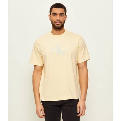 Calvin Klein Jeans T-shirt Regular Fit żółty M Calvin Klein Jeans T-shirt Regular Fit żółty M