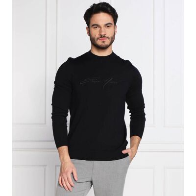 Giorgio Armani Emporio Armani Wełniany sweter granatowy XXL Giorgio Armani Emporio Armani Wełniany sweter granatowy XXL