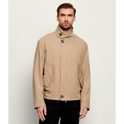 AMI Paris Wełniana kurtka HARRINGTON Regular Fit beżowy XXL AMI Paris Wełniana kurtka HARRINGTON Regular Fit beżowy XXL