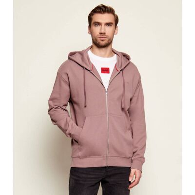 HUGO Bluza Dapozip Relaxed fit różowy L HUGO Bluza Dapozip Relaxed fit różowy L