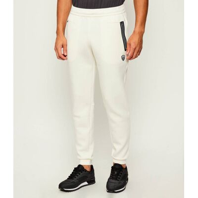 EA7 Spodnie dresowe Slim Fit ecru M EA7 Spodnie dresowe Slim Fit ecru M